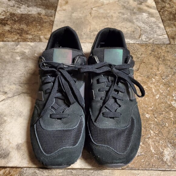 New Balance 574 Urban Twilight Sneakers M/9.5-W/11 Black/Blue No Insoles - Picture 3 of 8